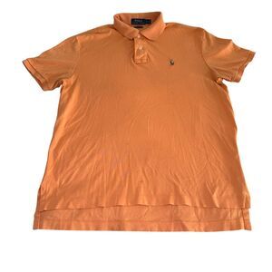 Polo by Ralph Lauren Polo Shirt Men's Size Large Orang with Flesh Pony Normcore